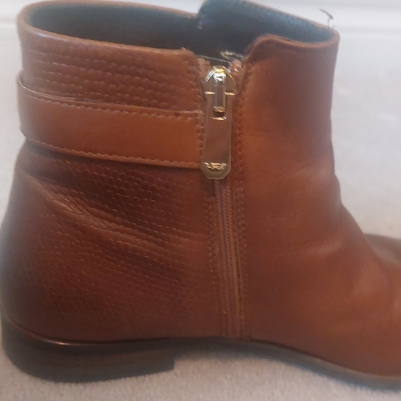 WOJAS, Size 7/European 38 Women's Tan Leather Ankle Booties - Picture 3 of 11